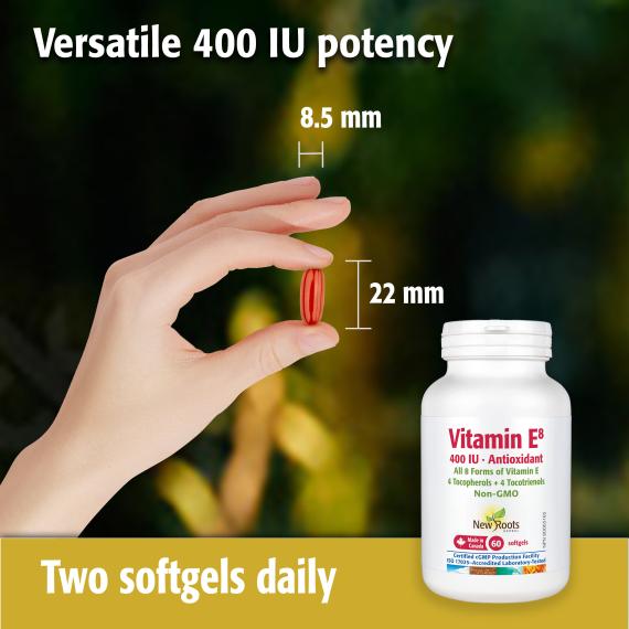 New Roots Herbal - Vitamin E 400 IU - 60 Softgels