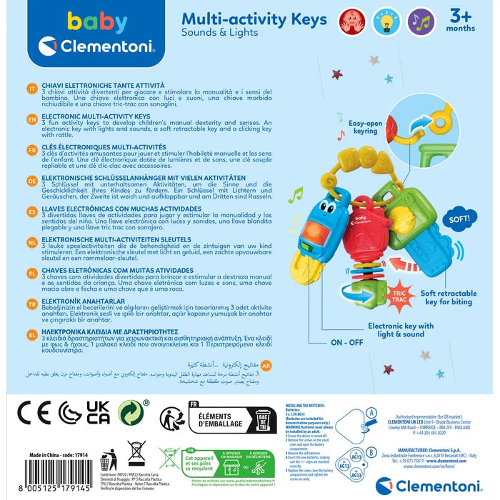 Clementoni - Sound & Lights - Multi - Activity Keys