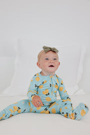 Copper Pearl - Lucy Bamboo Zip-up Footie Pajama (12-18 months)
