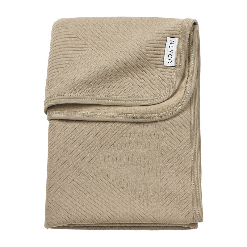 Meyco Baby - Blanket Pure Flannel Taupe - Prepack of 3- (75 x 100 cm)