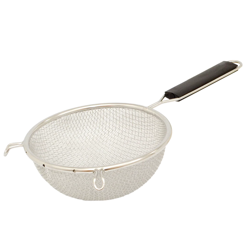 Browne - Strainer - Double - Mesh - Fine - Plastic Handle - Bowl - 10.25" / 26 cm - Stainless Steel