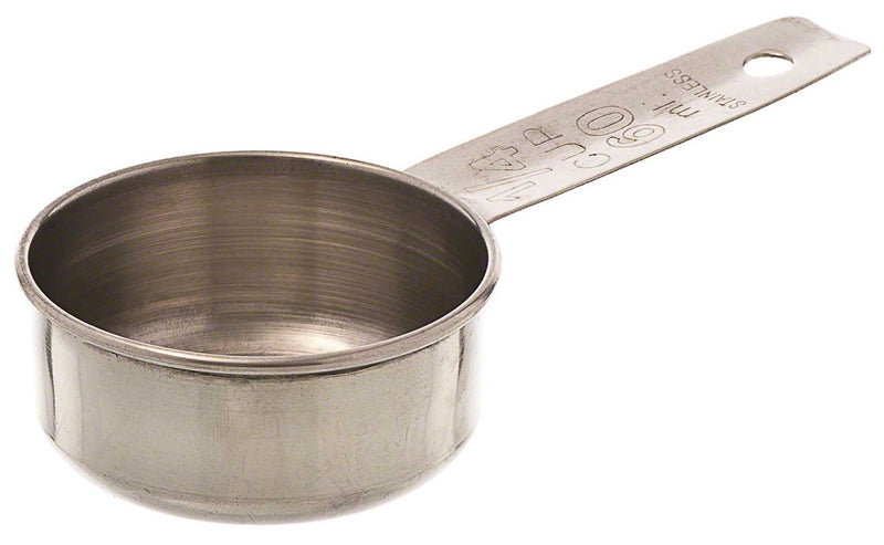 Browne - Measuring Cup, 1/4Cup, Solid Handle, SS