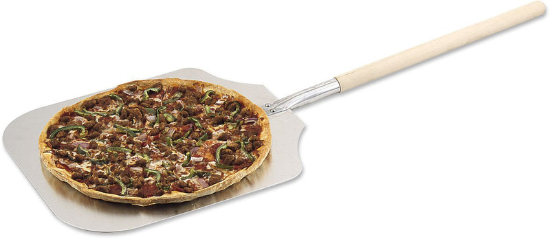 Browne - Pizza Peel, 12"/30.5cm, Hardwood Handle, Overall Length 26.5"/67.3cm, Aluminum Blade