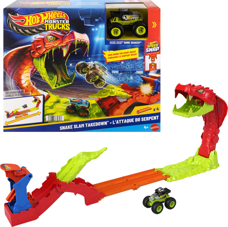 Hot Wheels - MONSTER TRUCKS - SNAKE BITE SLAM OUT