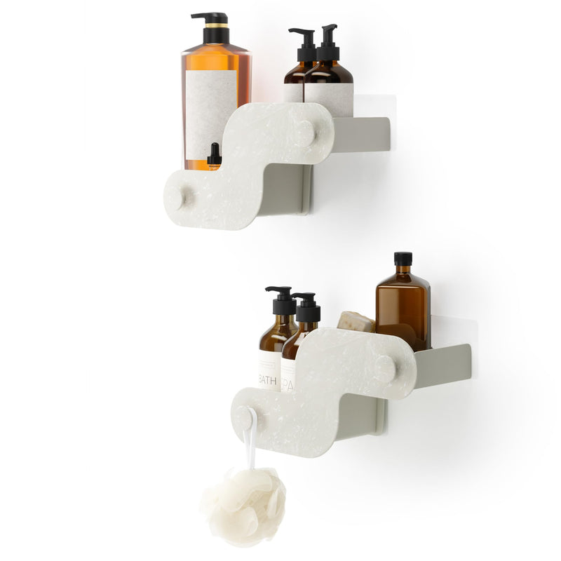 UMBRA - Nami Adhesive Shower Bins, Set of 2