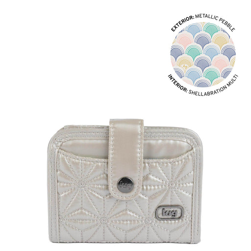 X-LUG - Legacy Collection Minuet RFID Wallet - METALLIC PEBBLE