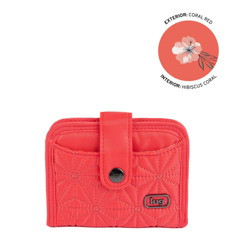 X-LUG - Legacy Collection Minuet RFID Wallet - CORAL RED
