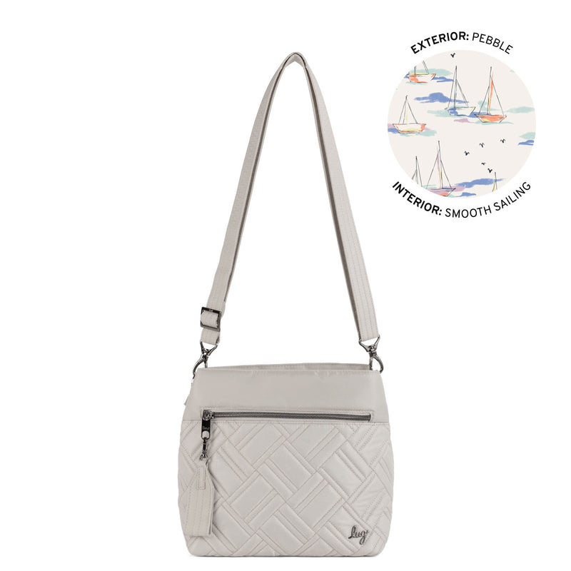 X-LUG - Double Dip Crossbody Bag - PEBBLE