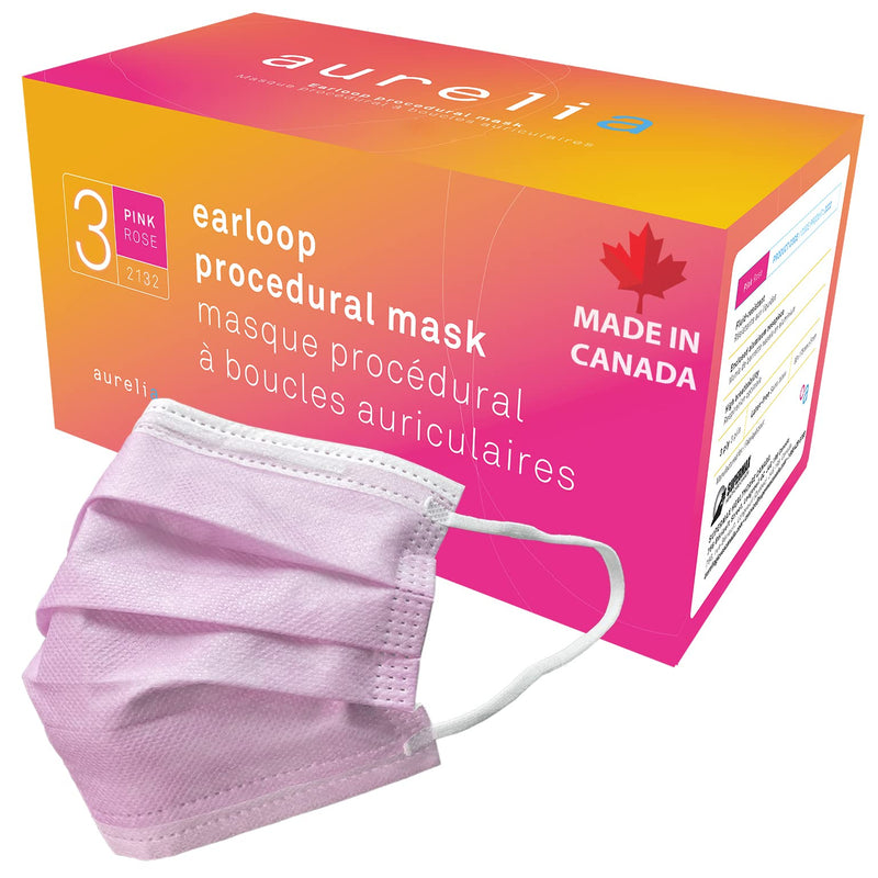Aurelia - Surgical Pink Mask Level 1 (50-PACK)