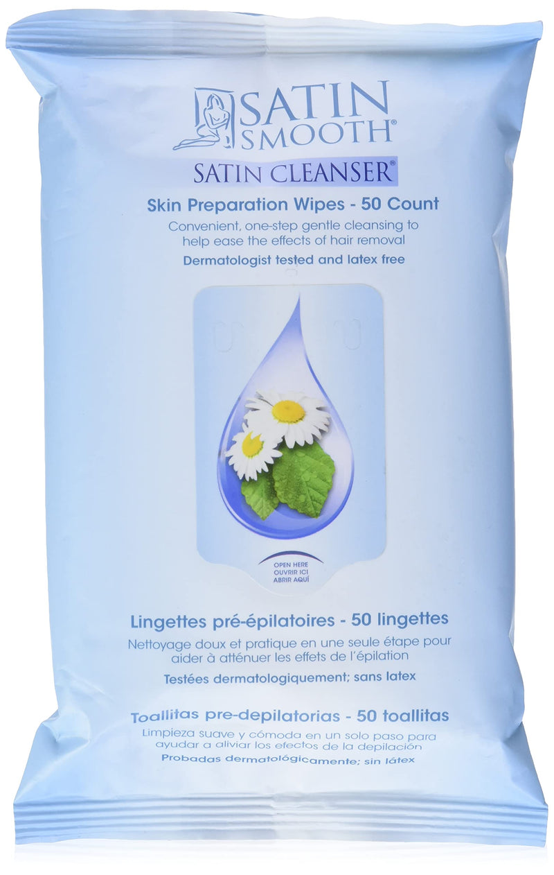 Satin Smooth - Skin Preparation Wipes (50-PACK)