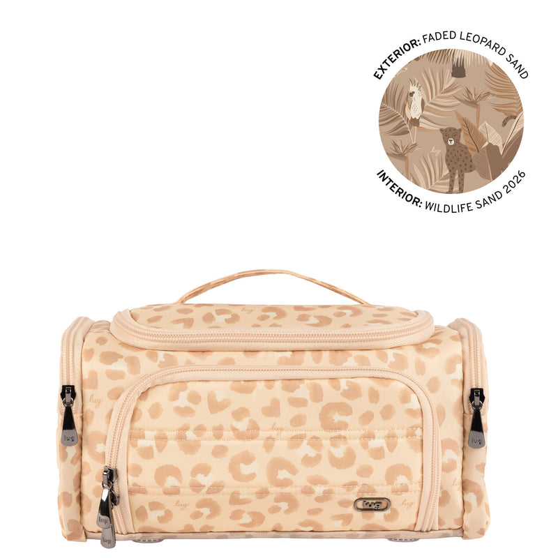 X-LUG - Trolley Medium 2 Cosmetic Case - FADED LEOPARD SAND