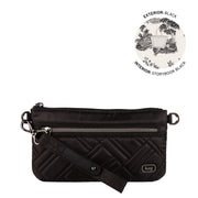 LUG - Super Metro XL Wristlet with Charm Bar - BLACK
