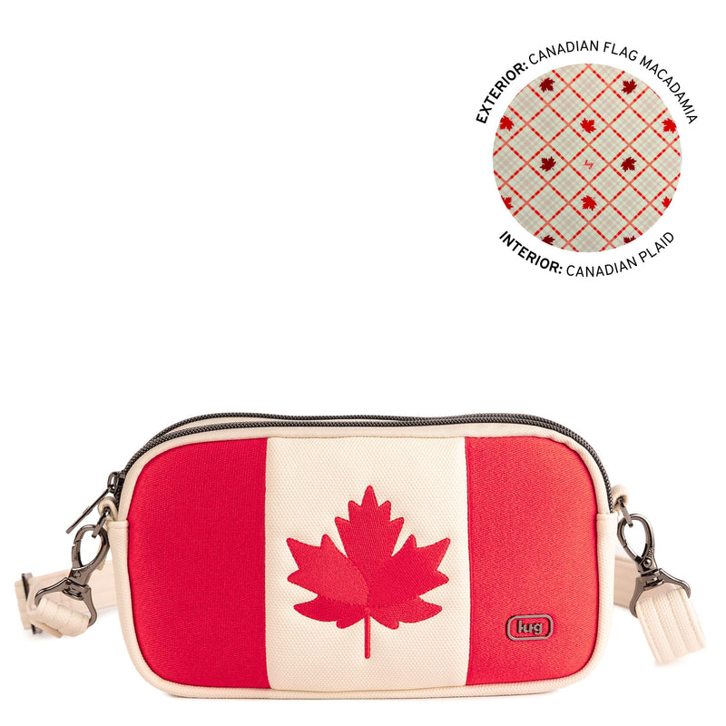 LUG - Maple Leaf Edition Coupe XL Matte Luxe VL Crossbody - CANADIAN FLAG MACADAMIA
