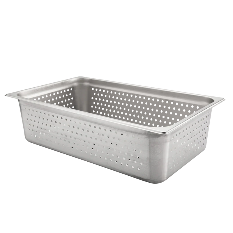 Browne - Steam Pan, Anti-Jam, Perforated, Full Size, 6"/15.2cm Deep