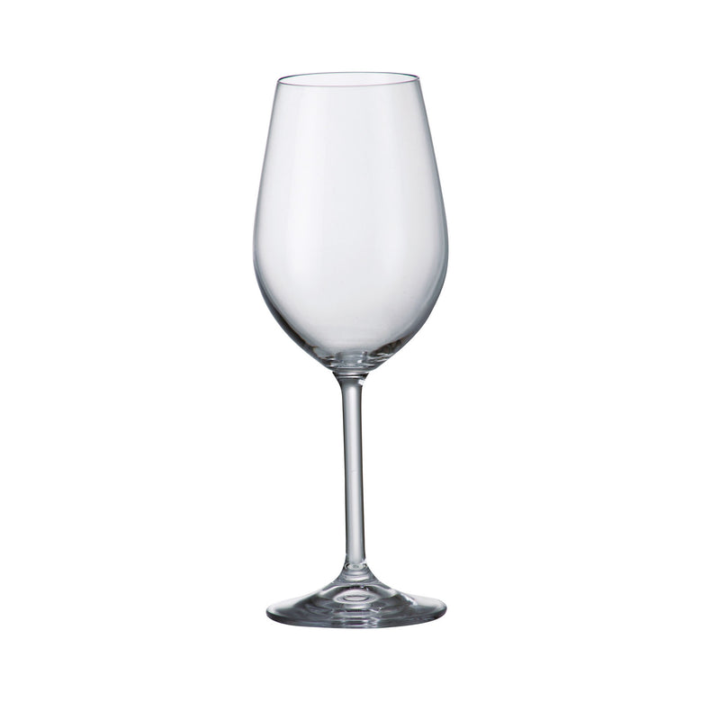Crystalite Bohemia - Gastro/Colibri White/Red Stemmed Wine Glass 350 ml Set of 6