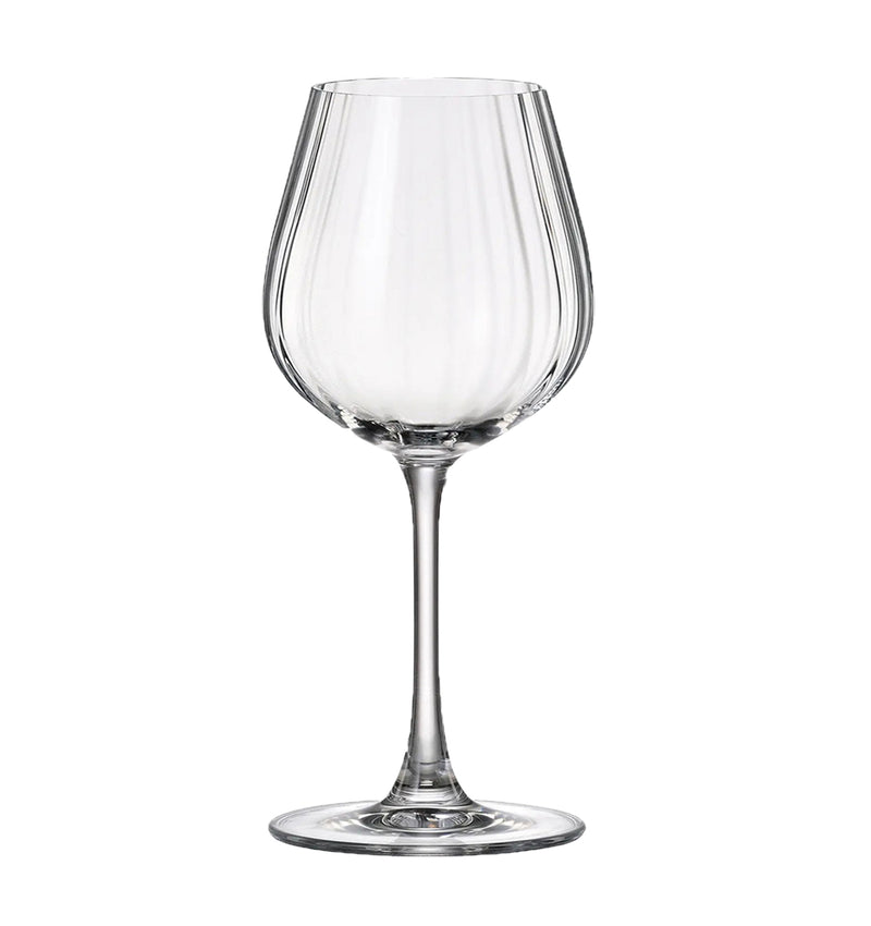 Crystalite Bohemia - Columba Optic Universal Stemmed Wine Glass 400 ml, Set of 6
