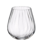 Crystalite Bohemia - Columba Optic Stemless Wine Glass 380 ml, Set of 6