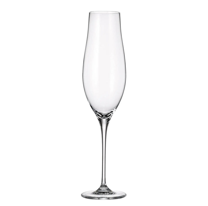 Crystalite Bohemia - Limosa Stemmed Flute Glass 200 ml, Set of 6