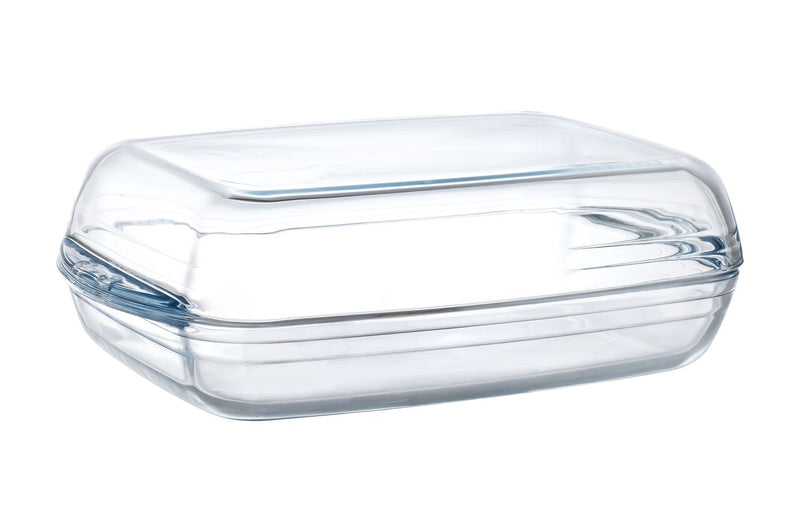 Duralex - Duralex Ovenchef Reversible Casserole Dish with Cover 35 x 22cm