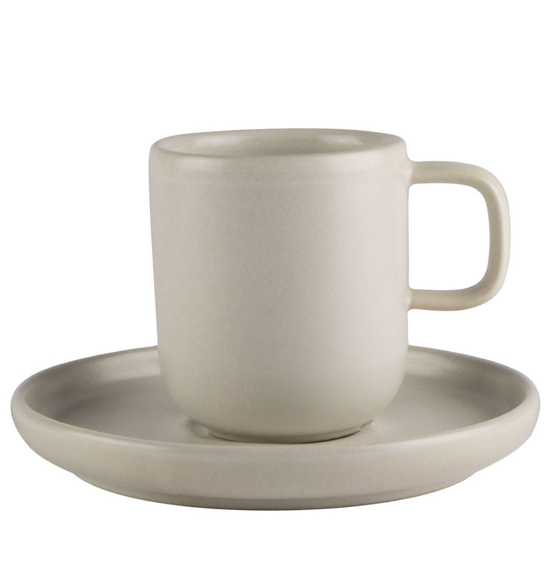 Mesa Ceramics - Mesa Ceramics Uno Marble Stoneware Espresso Cup and Saucer 75ml