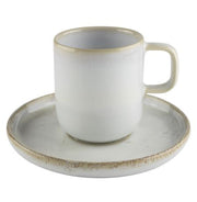 Mesa Ceramics - Mesa Ceramics Uno Alabaster Stoneware Espresso Cup and Saucer 75ml