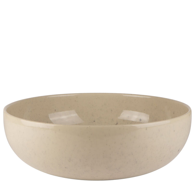Mesa Ceramics - Mesa Ceramics Uno Speckle Nature Stoneware Salad Bowl 26cm