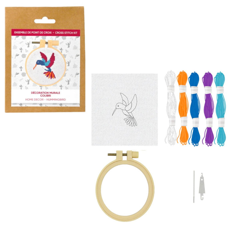 HUMMINGBIRD CROSS STITCH KIT