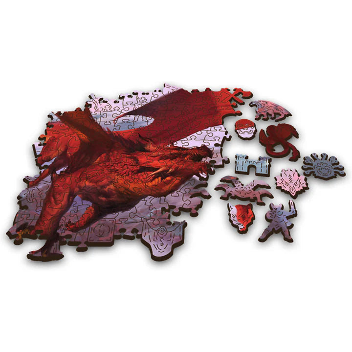 Trefl - 500 Piece Jigsaw Puzzle - Woodcraft - Ancient Red Dragon
