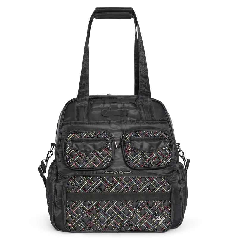 LUG - Puddle Jumper LE Convertible Tote Bag-BLACK/RAINBOW