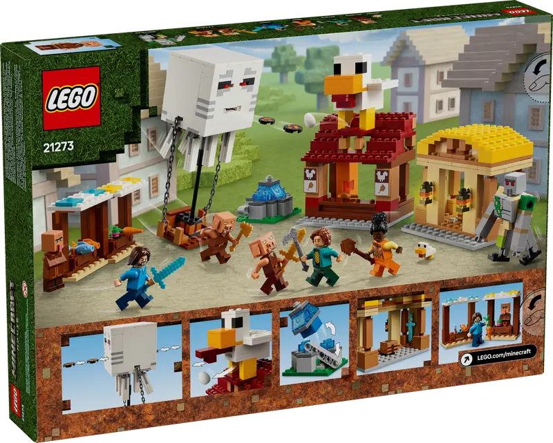 LEGO - 21273 - MINECRAFT - The Ghast Balloon Village Attack - 555pcs
