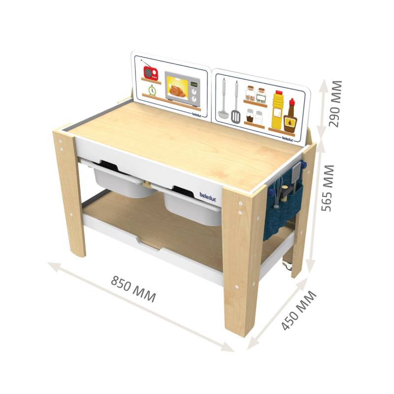 Beleduc - Table de jeu d'action « freeplay ». (Set de 14 pièces)