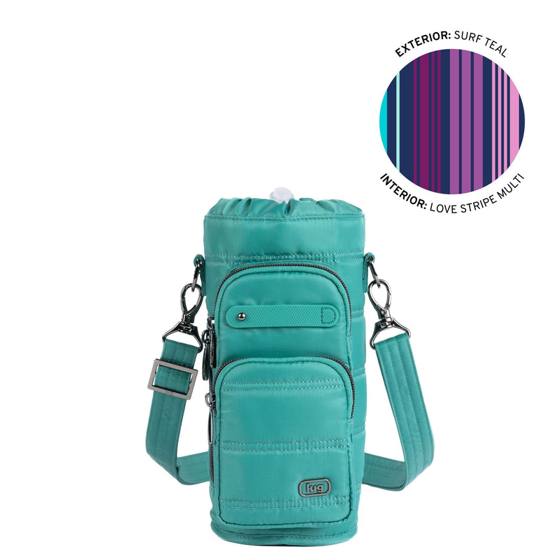 LUG - Huggie Wide Crossbody Water Bottle Holder with Charm Bar