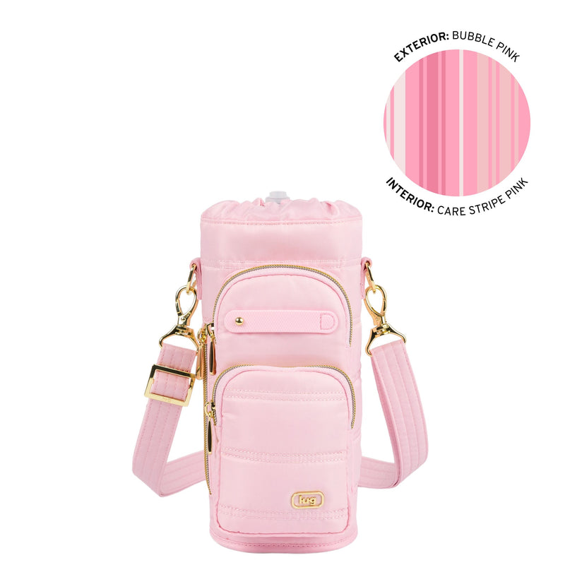 LUG - Huggie Wide Crossbody Water Bottle Holder with Charm Bar