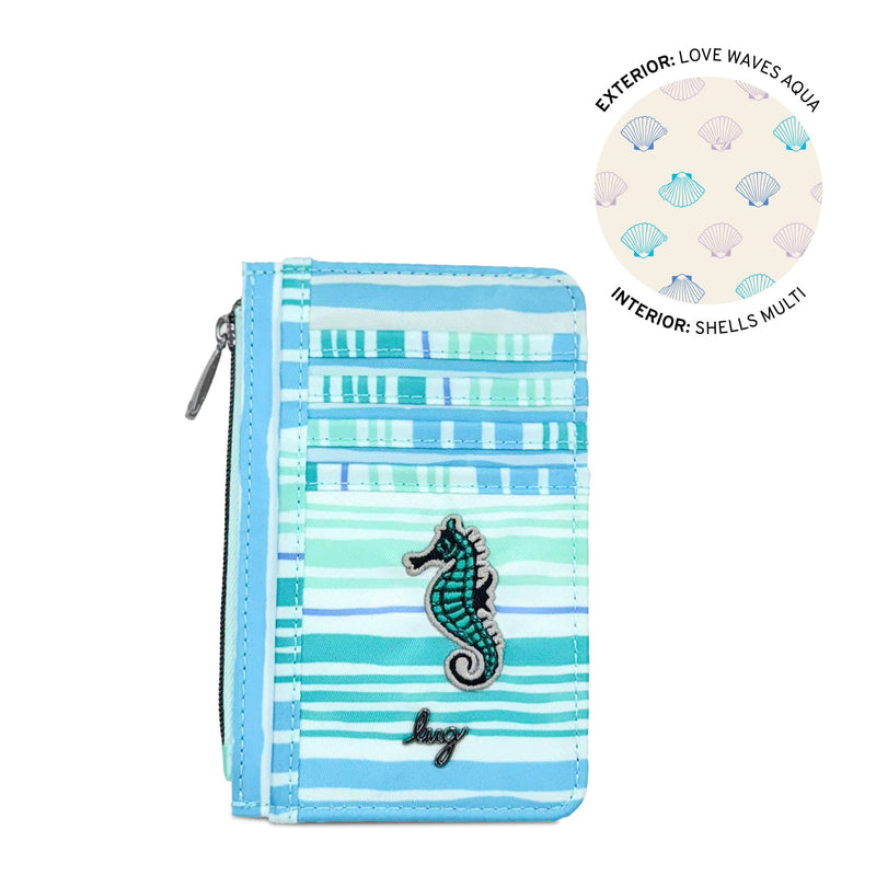 LUG - Embroidered Slide RFID Card Wallet
