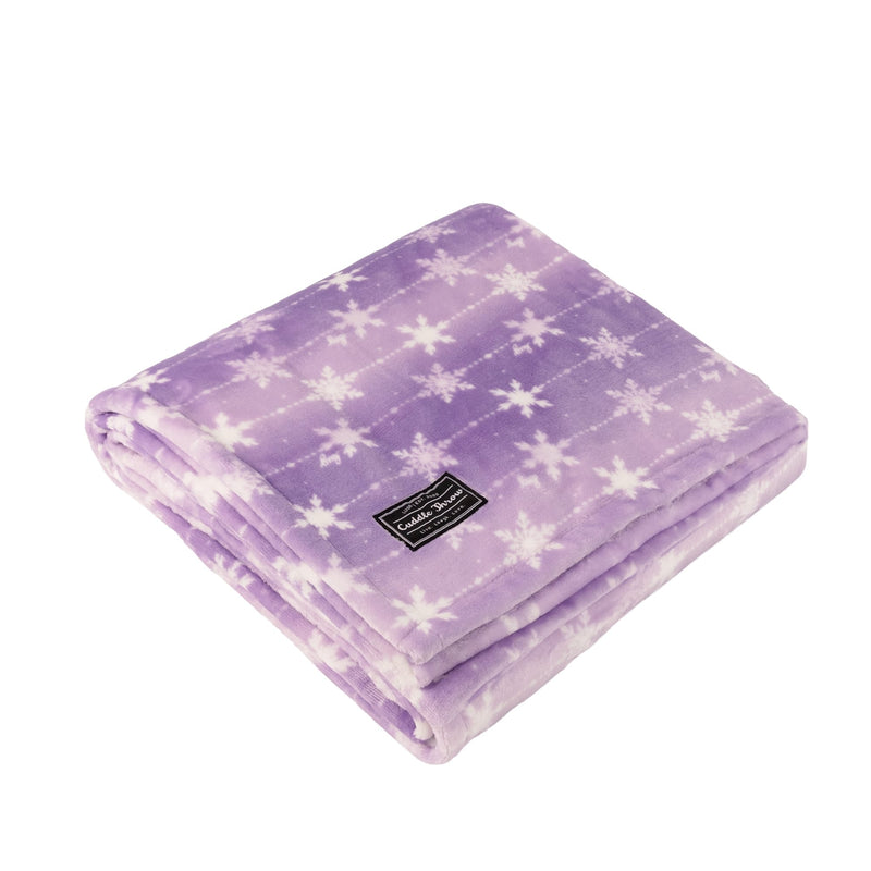 LUG - Cuddle Throw Blanket - SNOWFLAKE SUGARPLUM - colour view