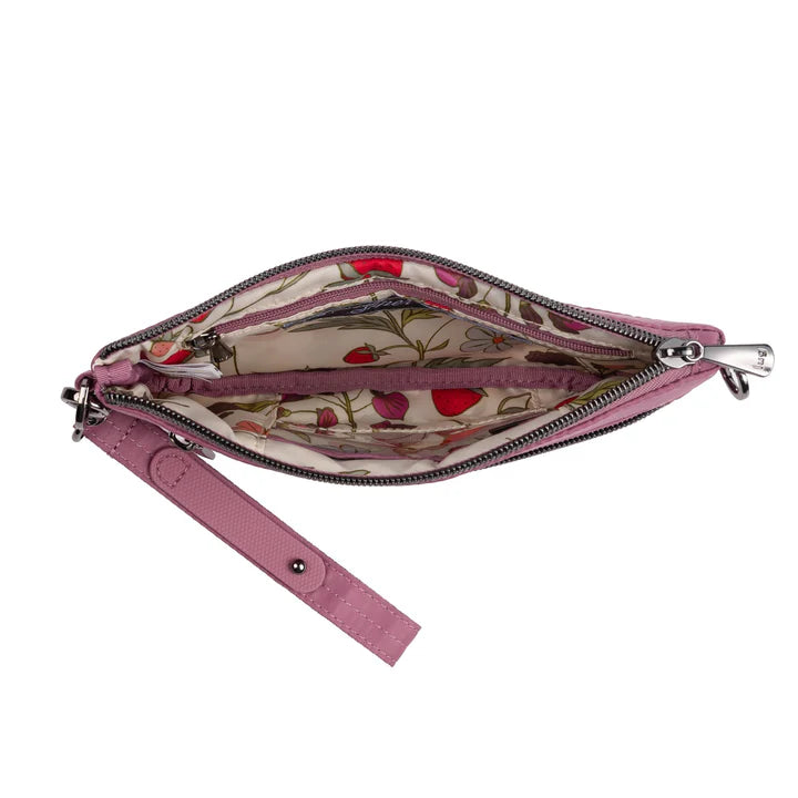 LUG - Super Metro XL Wristlet with Charm Bar - MOONBERRY