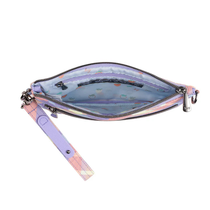 LUG - Super Metro XL Wristlet with Charm Bar - SUMMER PLAID