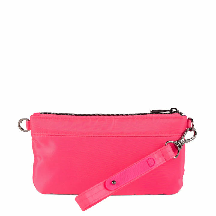 LUG - Super Metro XL Wristlet with Charm Bar - MAGENTA