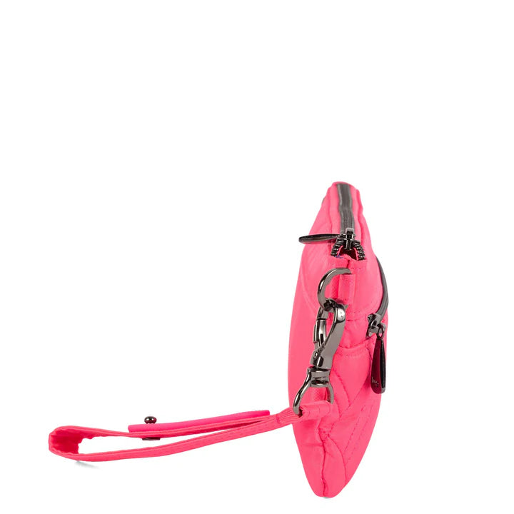 LUG - Super Metro XL Wristlet with Charm Bar - MAGENTA