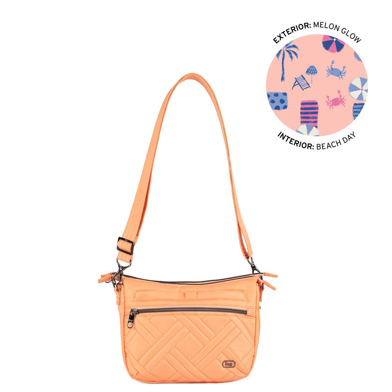 LUG - Double Dash Crossbody Bag - MELON GLOW - colour view