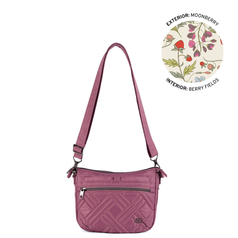 LUG - Double Dash Crossbody Bag - MOONBERRY - colour view