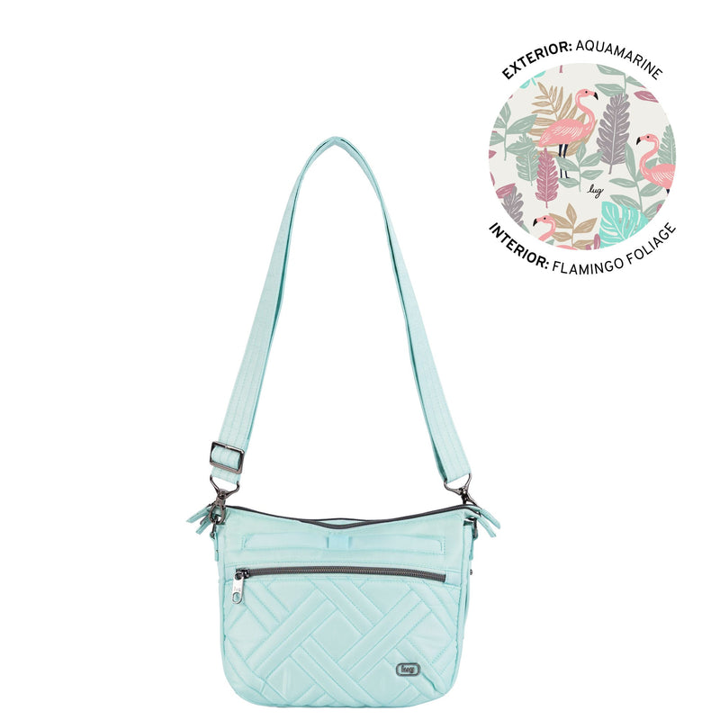 LUG - Double Dash Crossbody Bag - AQUAMARINE - colour view