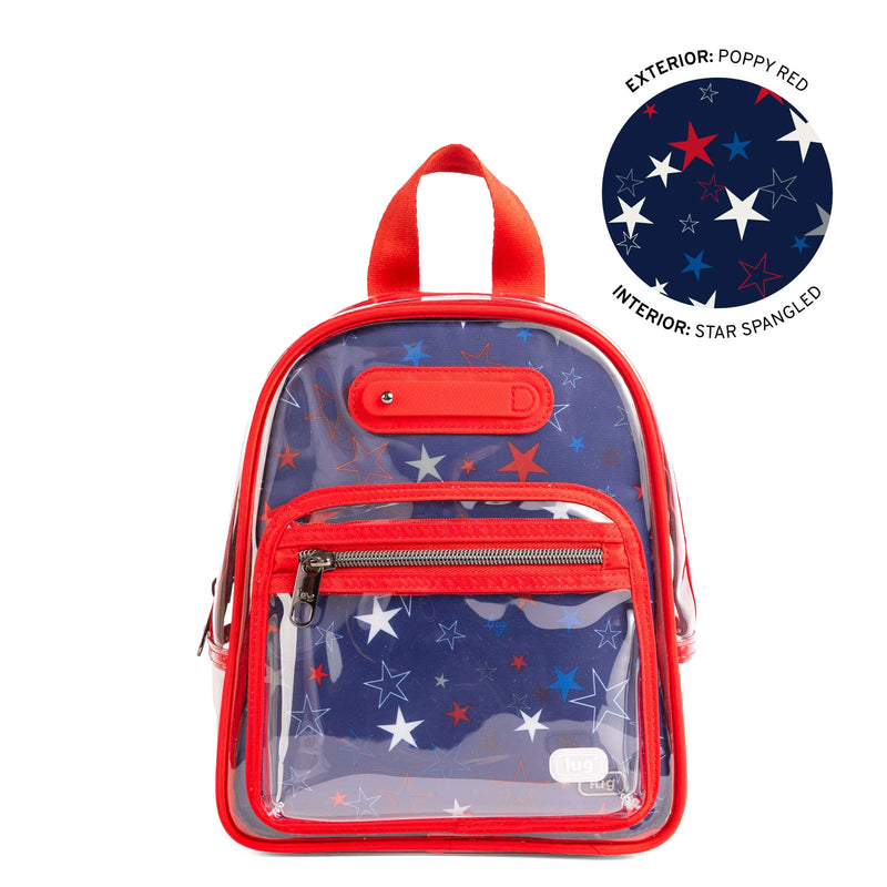 LUG - Jetliner Clearview Backpack - POPPY RED - colour view