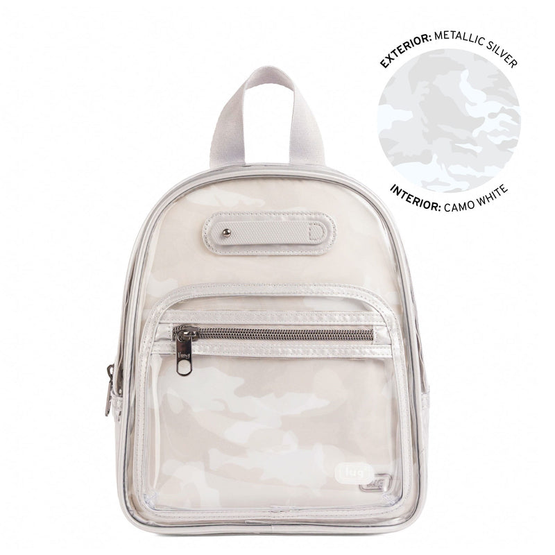LUG - Jetliner Clearview Backpack - METALLIC SILVER - colour view
