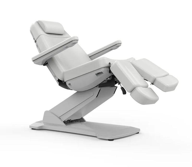 Silver - Electric Podiatry Chair With 3 Motors (Silver)