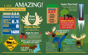Madd Capp Puzzles – I Am Moose Jigsaw Puzzle | 700 Pieces – educational Fun Facts insert