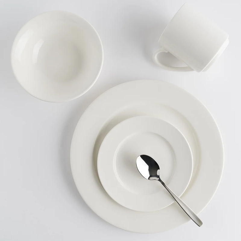 Browne - Foundation Wide Rim Plate - Round - 16.4 cm / 6.5" - Porcelain