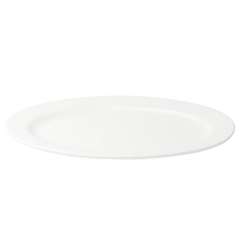 Browne - Foundation Wide Rim Plate - Oval - 30.1x21.6 cm / 11.75x8.5" - Porcelain