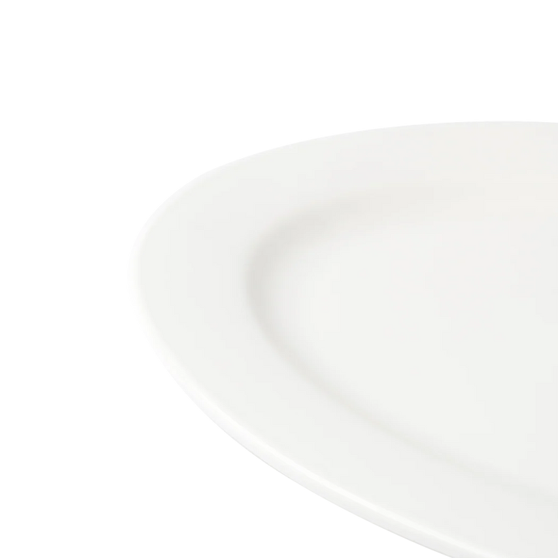 Browne - Foundation Wide Rim Plate - Oval - 30.1x21.6 cm / 11.75x8.5" - Porcelain