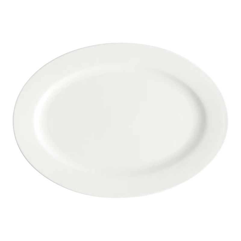 Browne - Foundation Wide Rim Plate - Oval - 30.1x21.6 cm / 11.75x8.5" - Porcelain